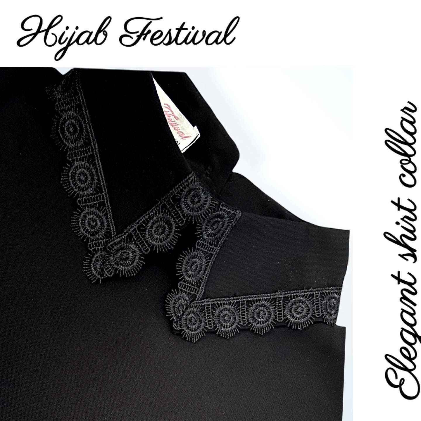 classic embroidered Collar