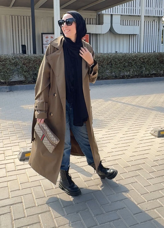Olive Trench coat