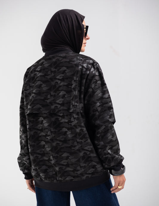 Leather & suede sweater