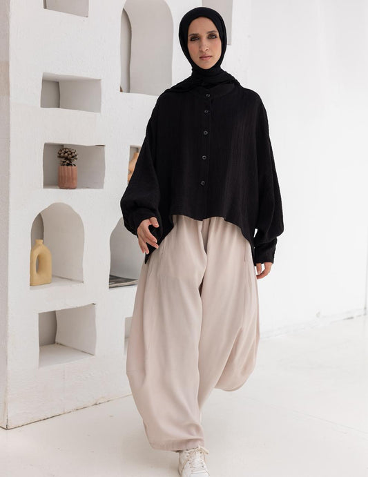 Soft summer light Gypsy pants in Light Beige