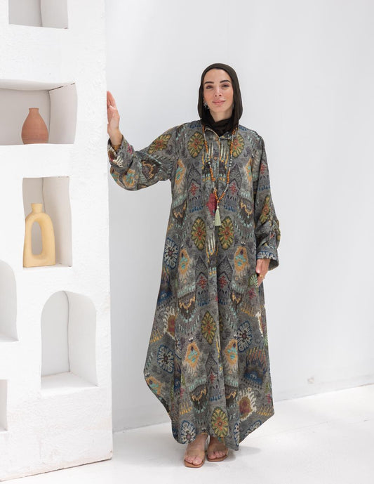 Bohemian printed Lenin dress