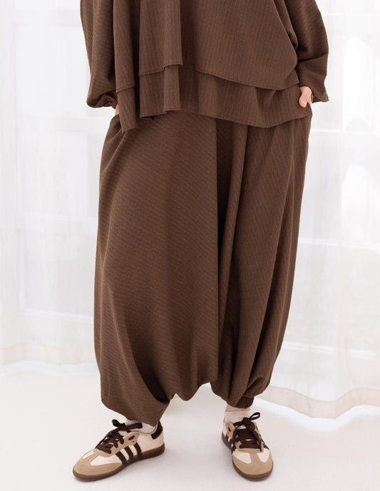 Double layers Sherwal in Brown