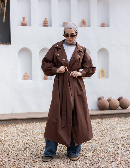 Iconic Trench Coat ( Brown)