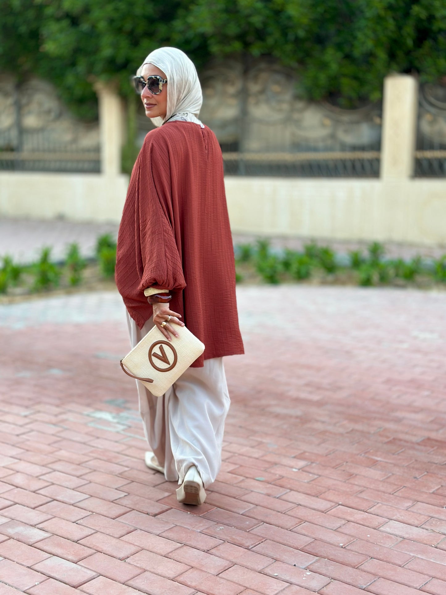 High low blouse ( Rustic orange )