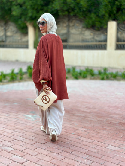 High low blouse ( Rustic orange )
