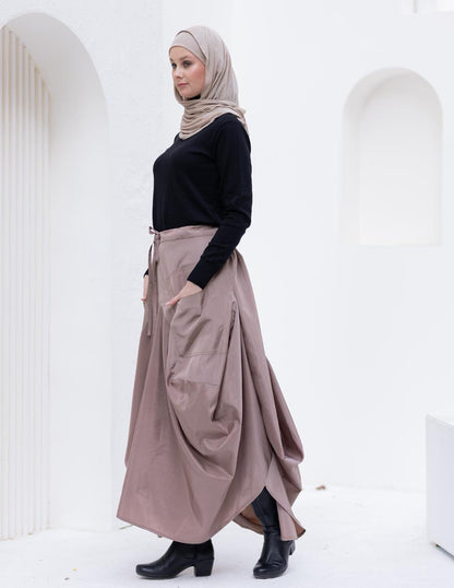 Waterproof Gypsy skirt in Cafe