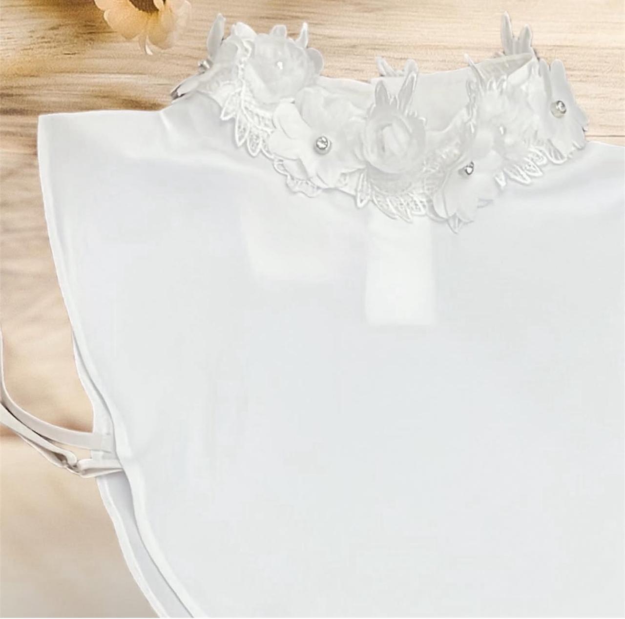 floral studded collar