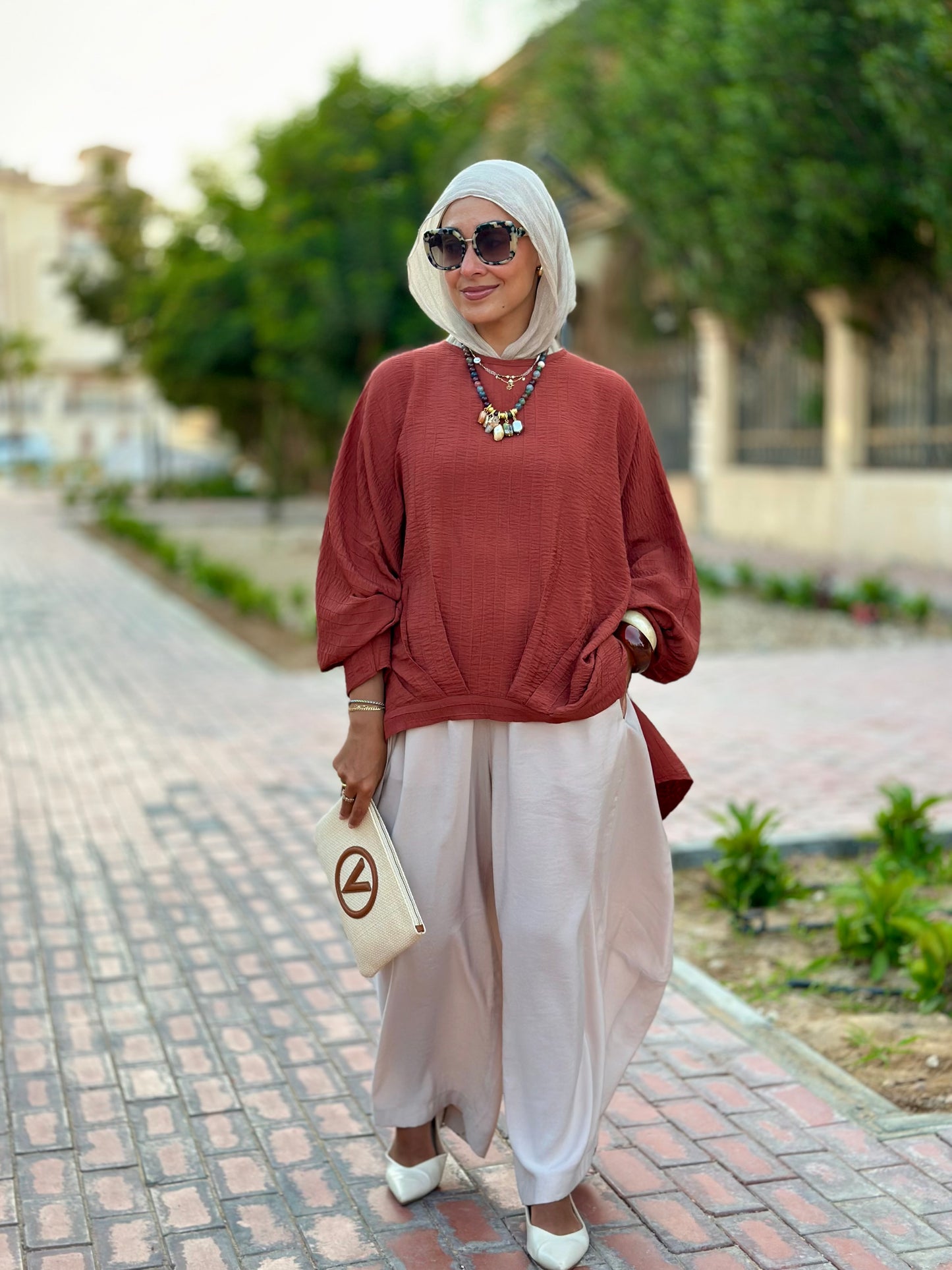 High low blouse ( Rustic orange )