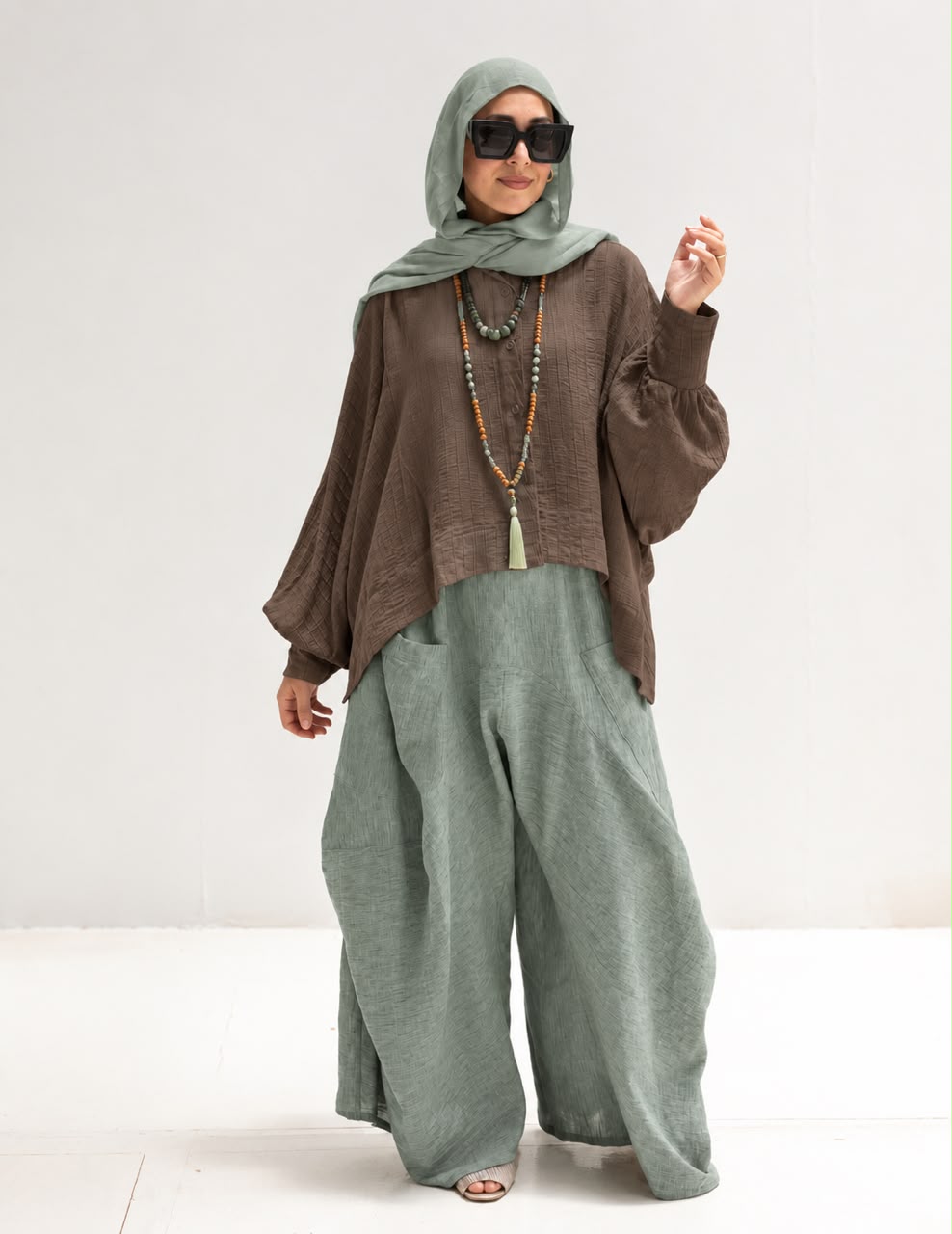 Boho Lenin pants. Mint