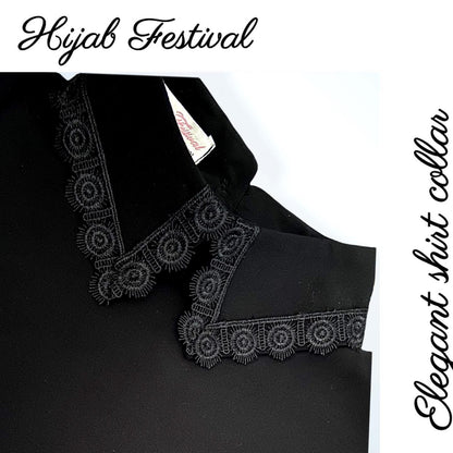 classic embroidered Collar