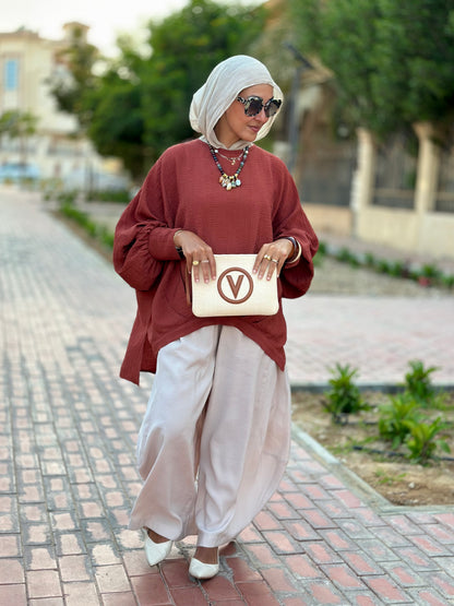 High low blouse ( Rustic orange )