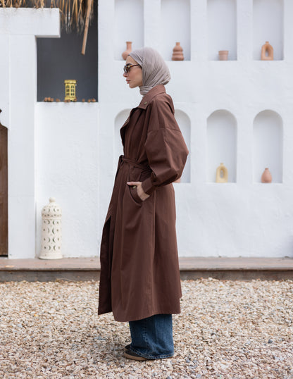 Iconic Trench Coat ( Brown)
