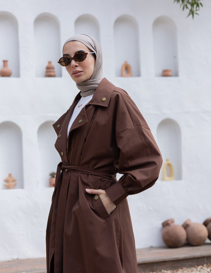 Iconic Trench Coat ( Brown)