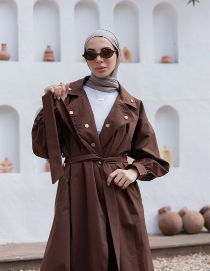 Iconic Trench Coat ( Brown)