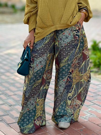 Bohemian Printed Lenin Gypsy pants