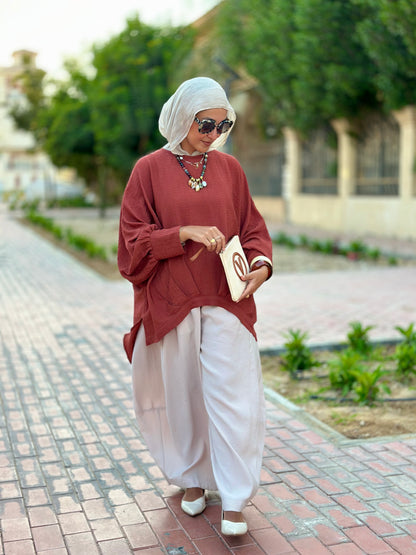 High low blouse ( Rustic orange )