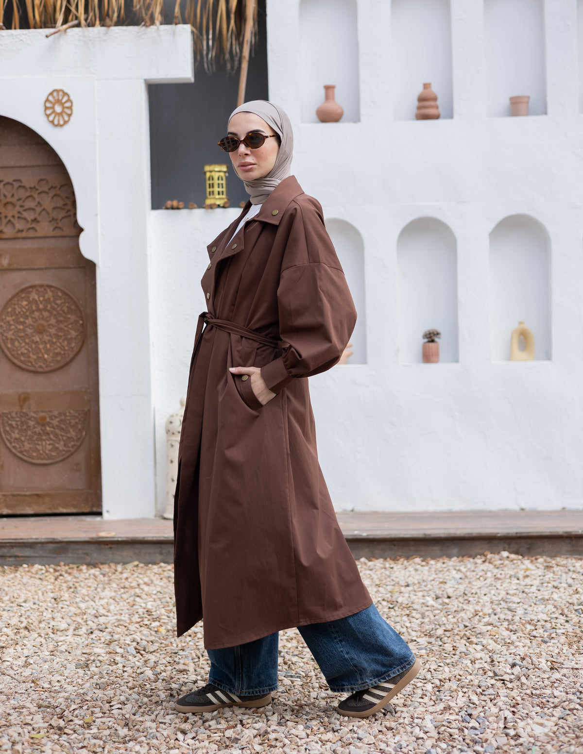 Iconic Trench Coat ( Brown)