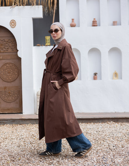 Iconic Trench Coat ( Brown)