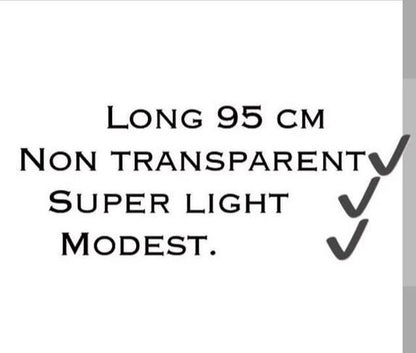 Long crossed top in Black