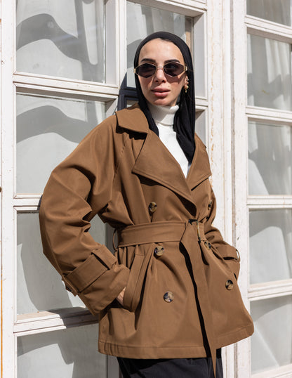 trench jacket in Havan