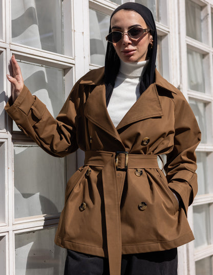 trench jacket in Havan