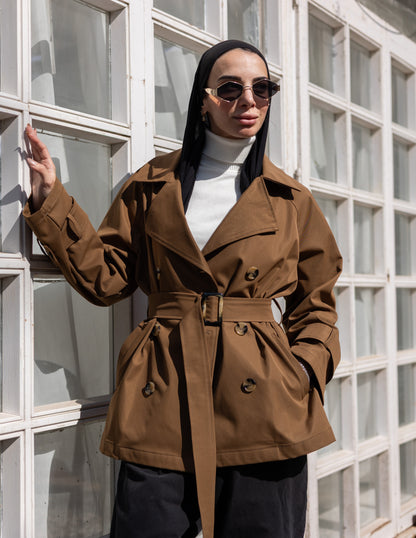 trench jacket in Havan