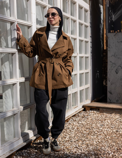 trench jacket in Havan