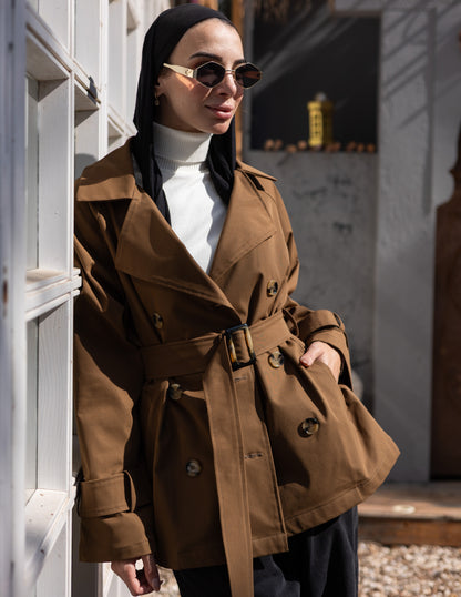 trench jacket in Havan