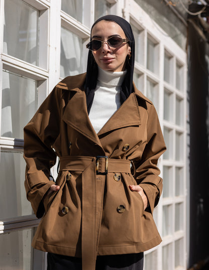 trench jacket in Havan