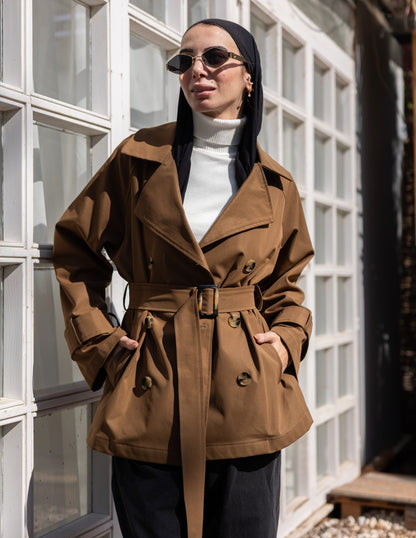trench jacket in Havan