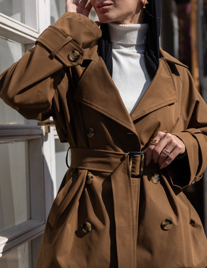 trench jacket in Havan