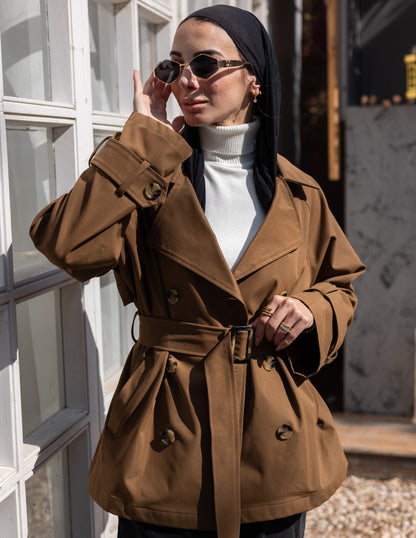 trench jacket in Havan