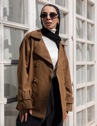 trench jacket in Havan