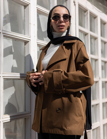 trench jacket in Havan