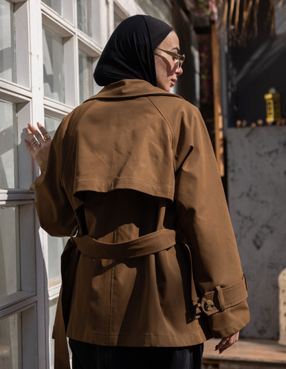 trench jacket in Havan