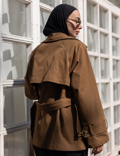 trench jacket in Havan
