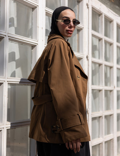 trench jacket in Havan