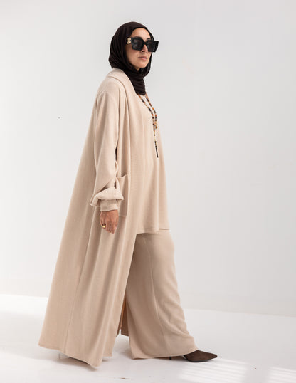 Woolen pants in Beige