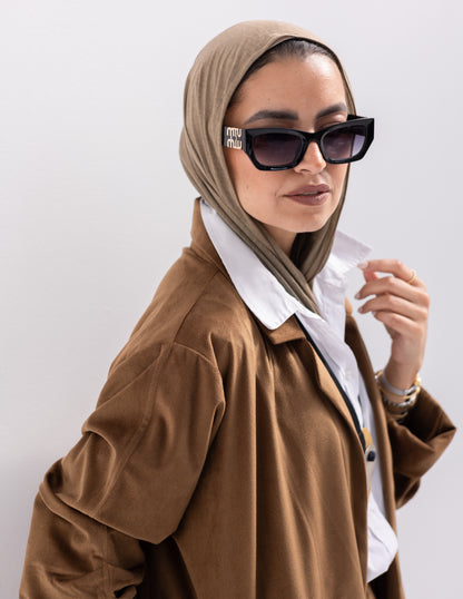 Velvet blazer in Honey