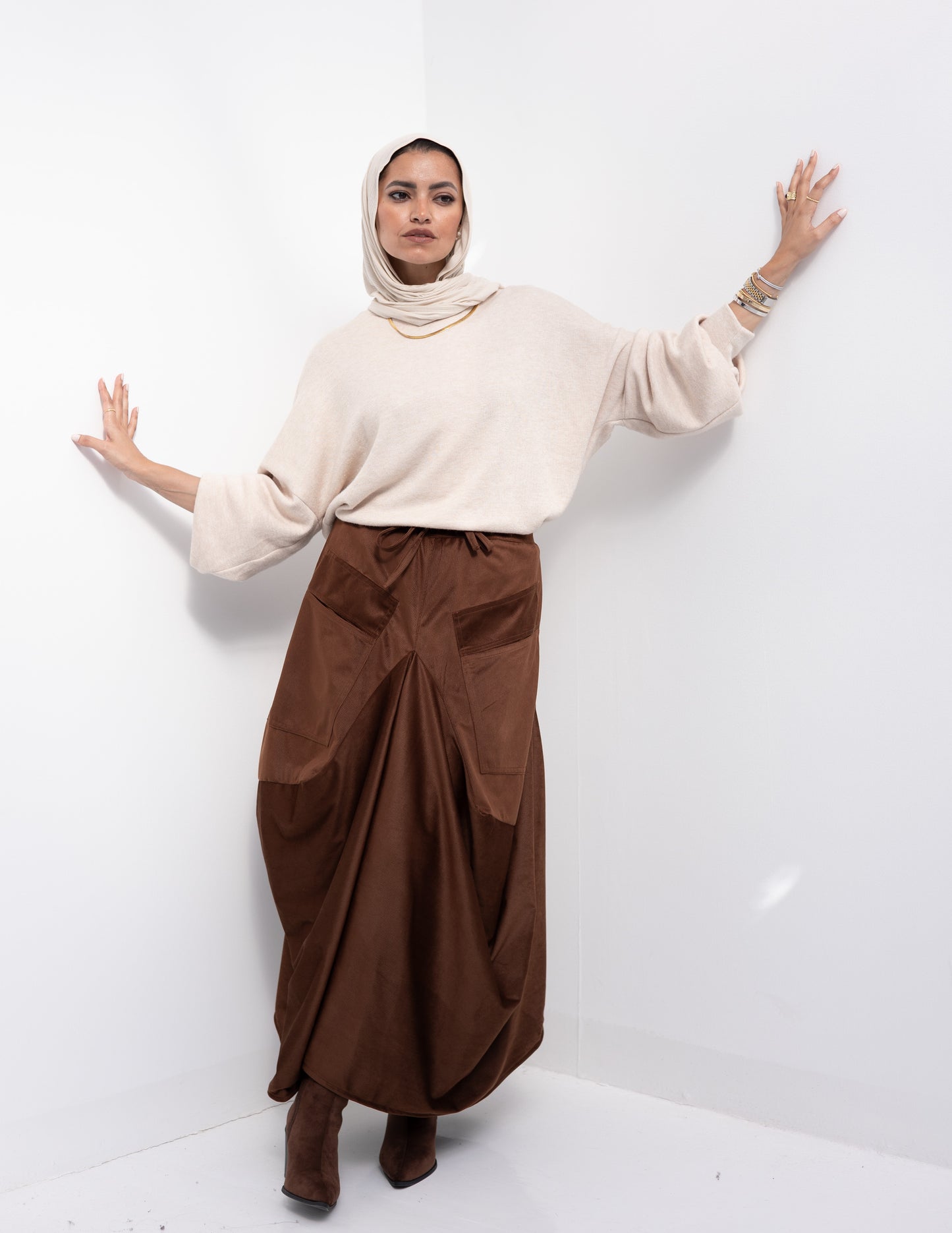 Gypsy skirt in Brown