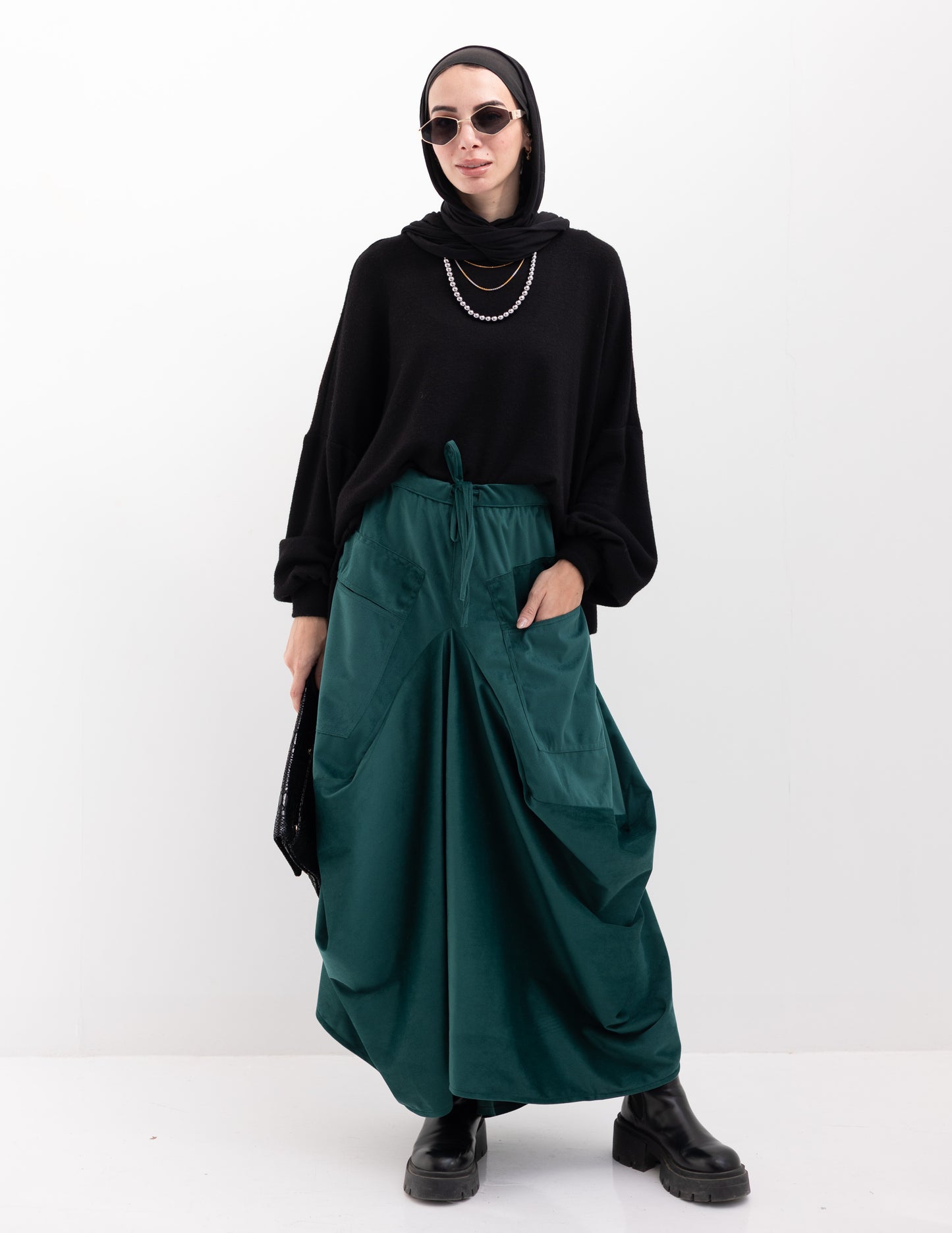 Gypsy skirt in Green