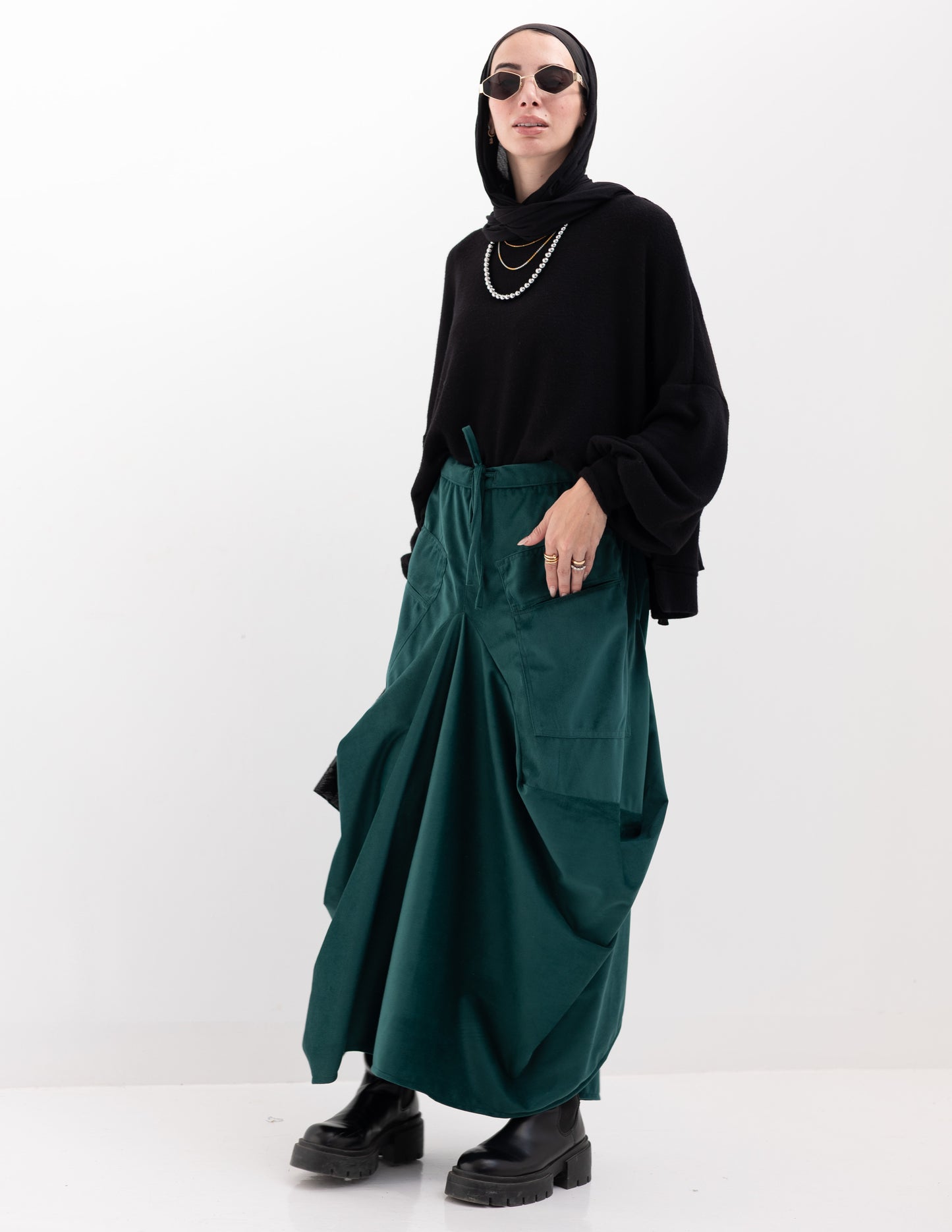Gypsy skirt in Green