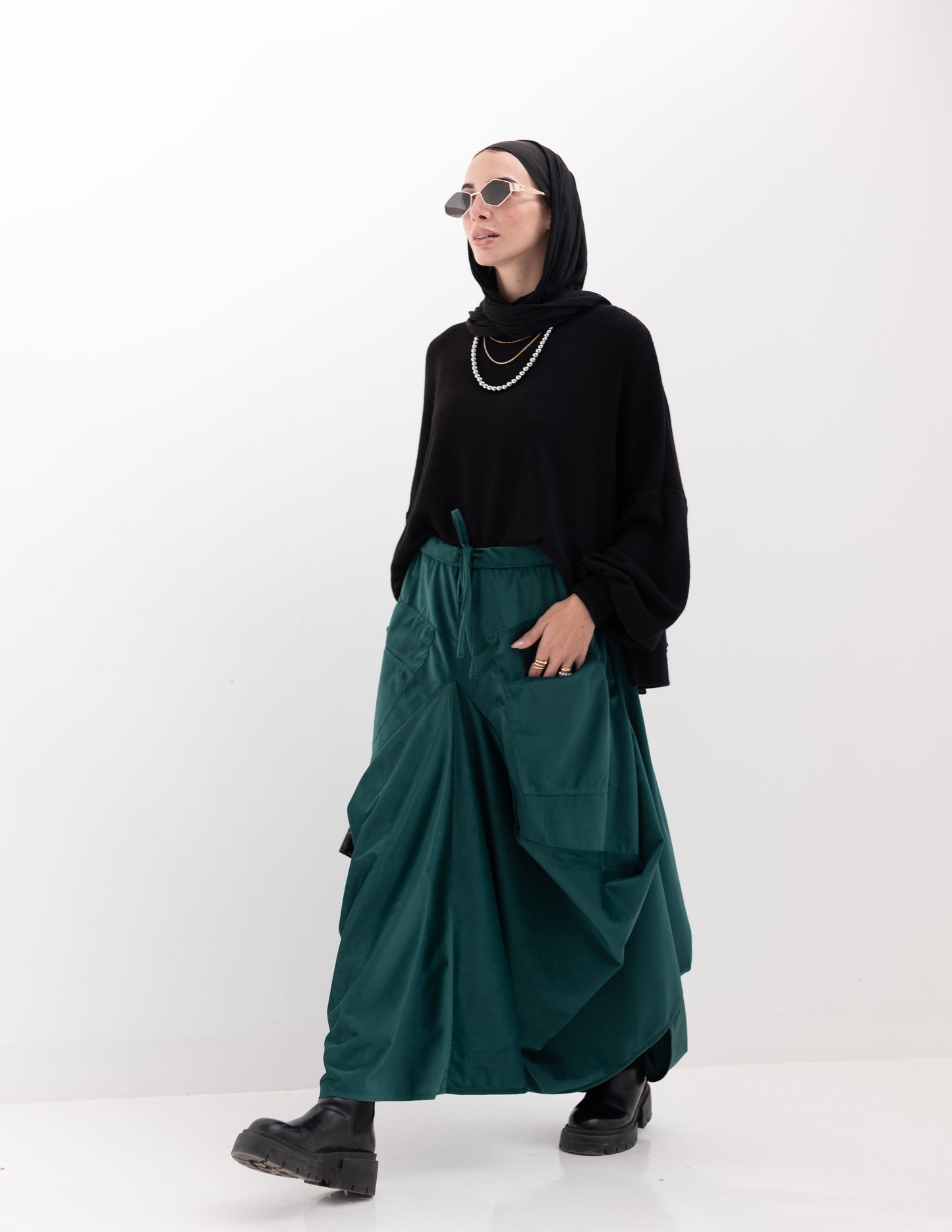 Gypsy skirt in Green