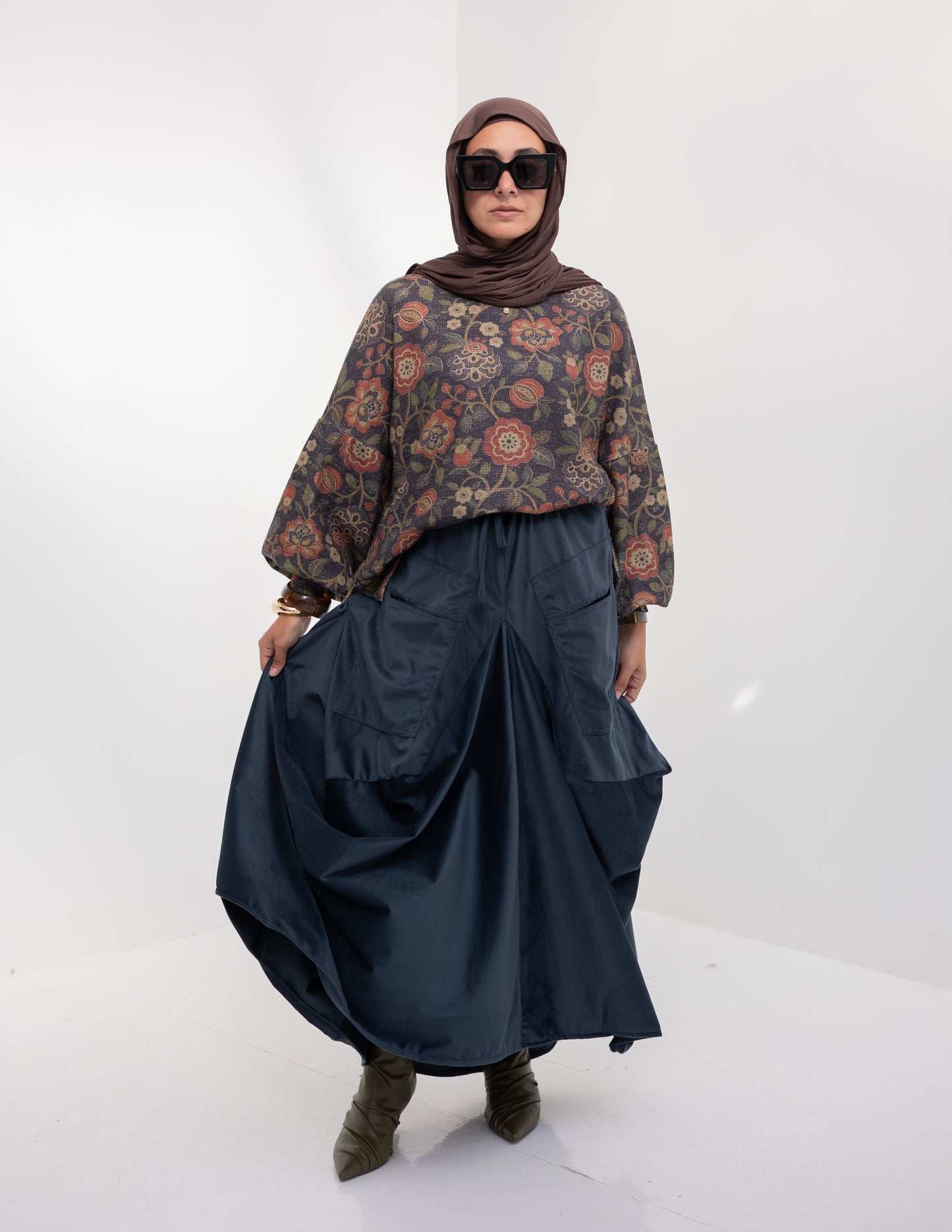 Gypsy skirt in Navy