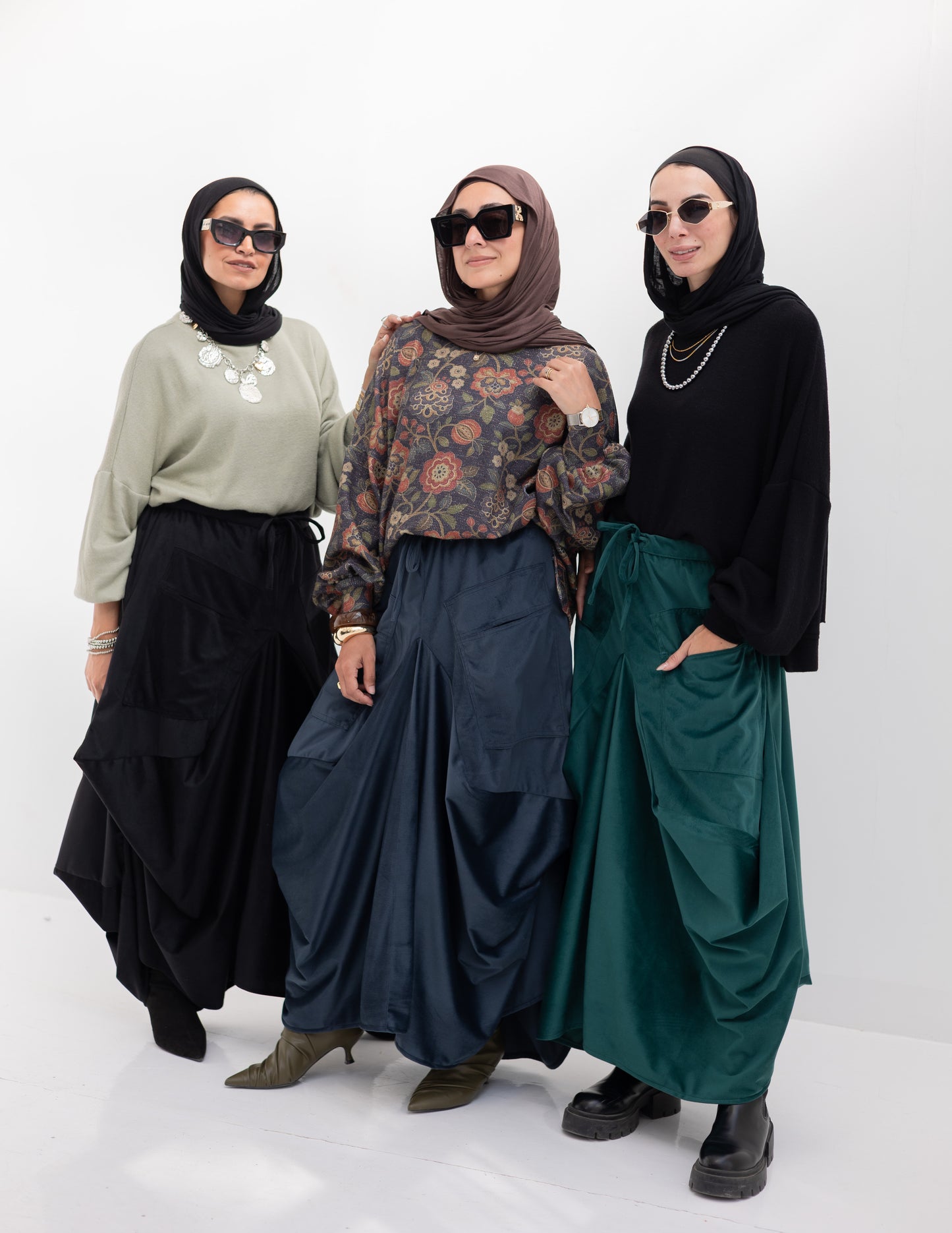 Gypsy skirt in Green