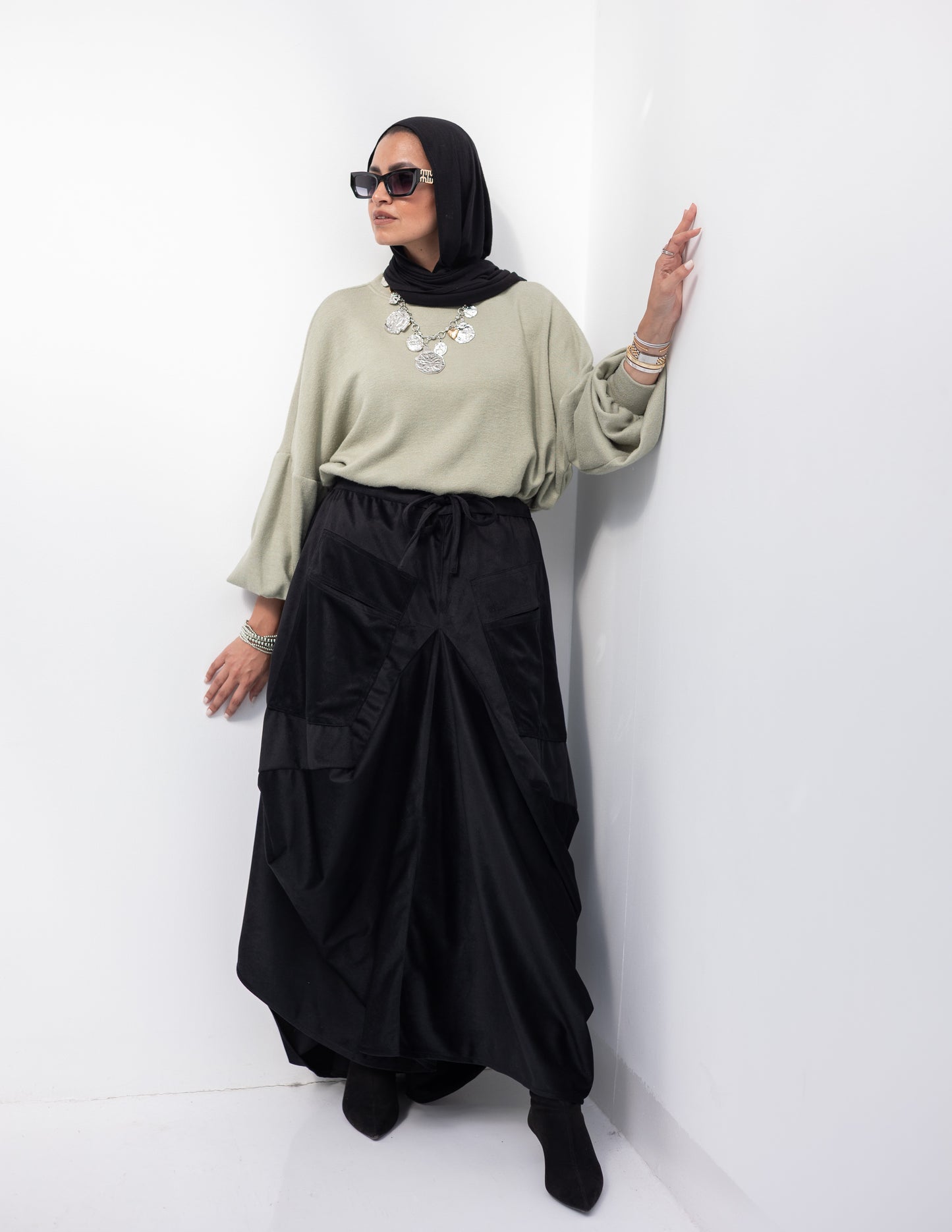 Gypsy skirt in Black