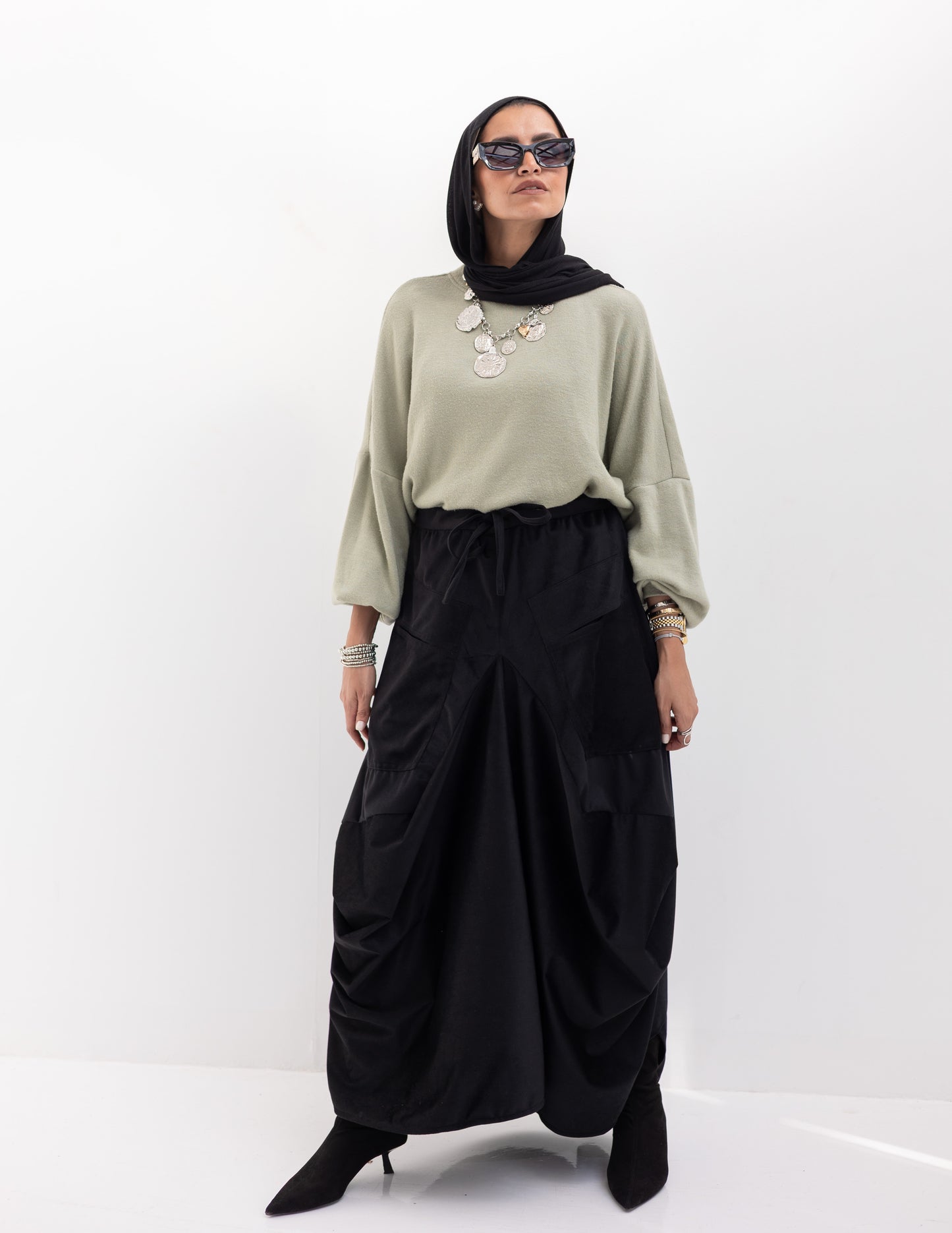 Gypsy skirt in Black