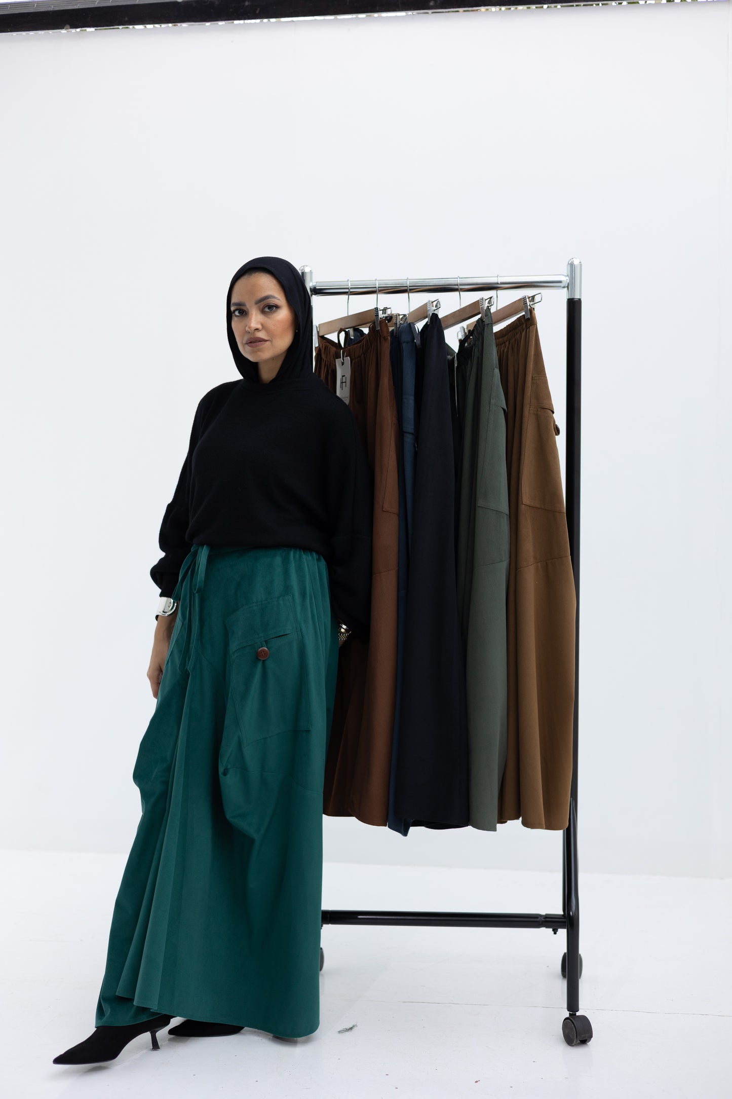 Velvet Bohemian skirt in Honey