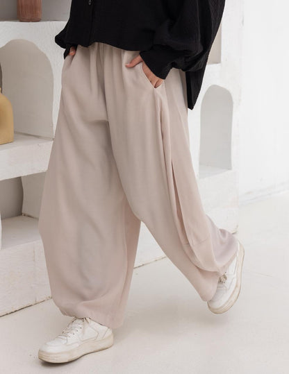 Soft summer light Gypsy pants in Light Beige
