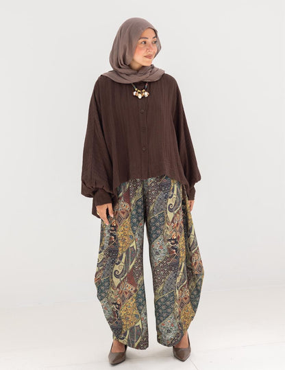 Bohemian Lenin printed gypsy pants